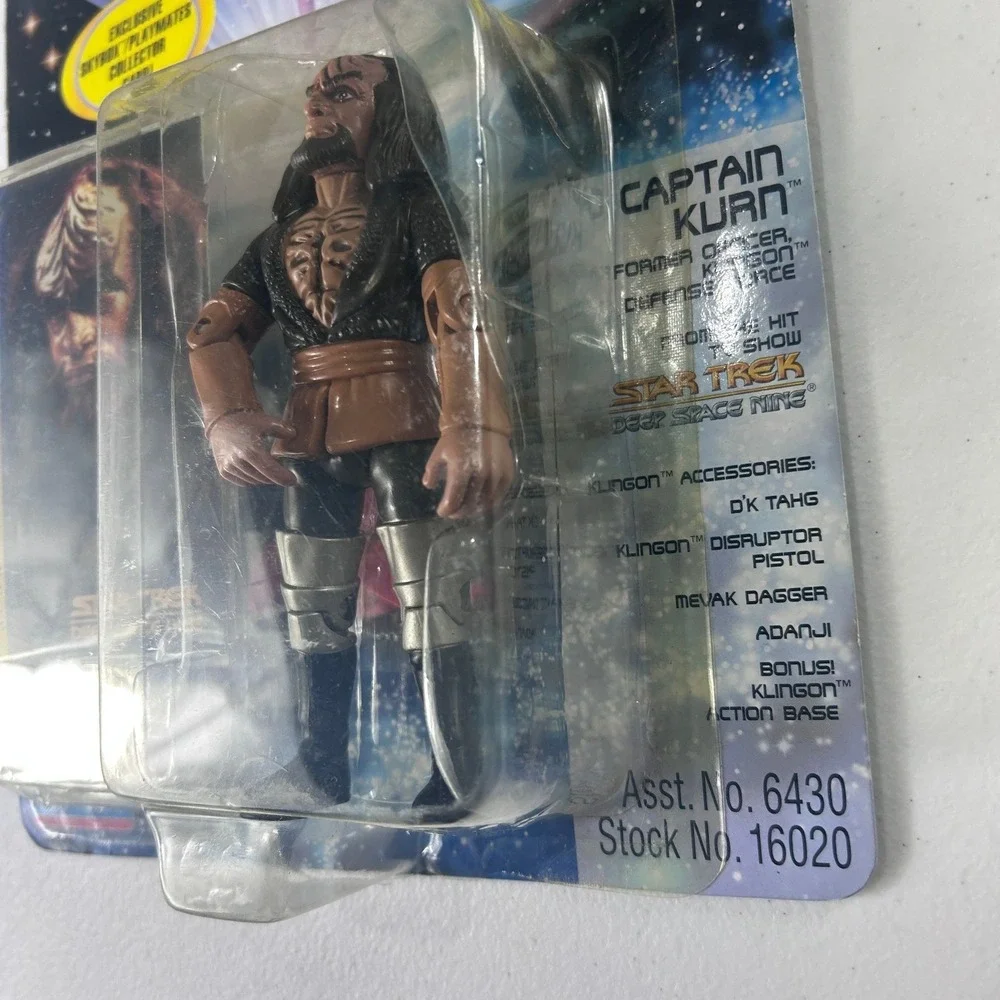 Vintage Star Trek‎ Playmates 90s Action Figure Riker Kurn Borg 16252 6441 Lot 3